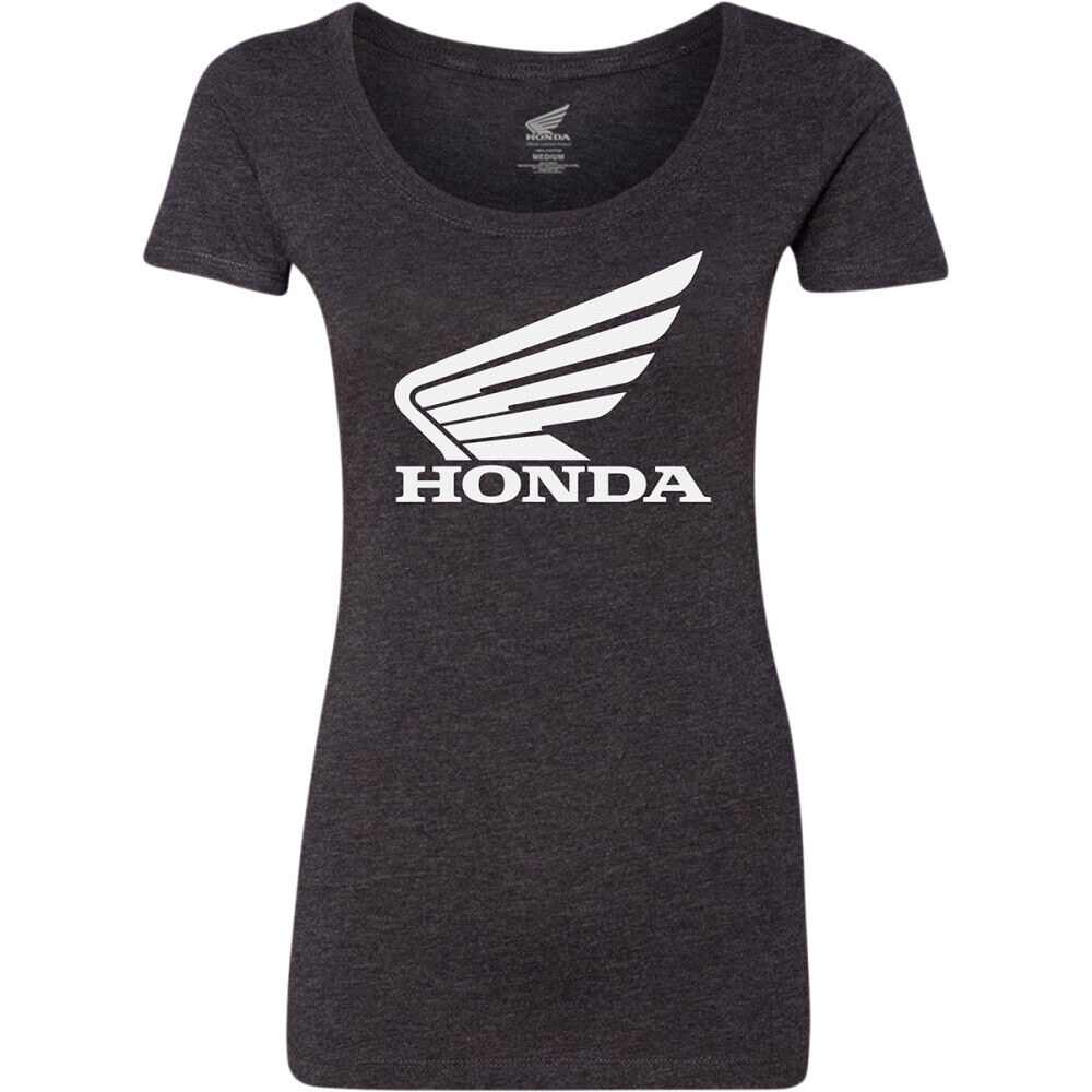Honda Goldwing Licensed Women's Fitted Tee in Grey